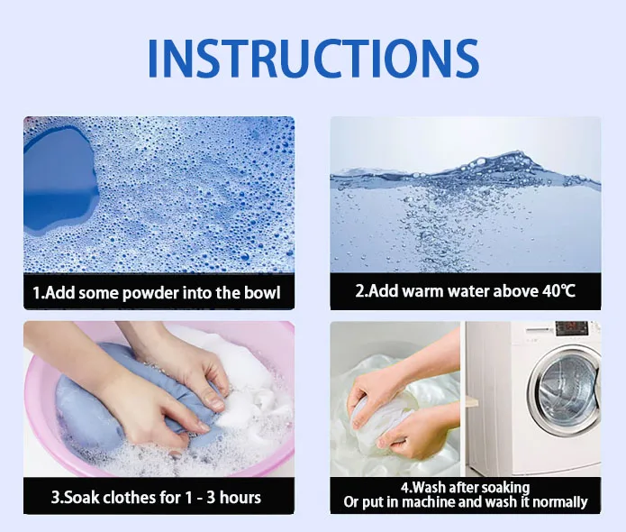 500G 1Kg 25Kg Buy Online High Quality Manufacturer Bulk Laundry Oxygen Bleach Detergent Flow Washing Powders With Private Label