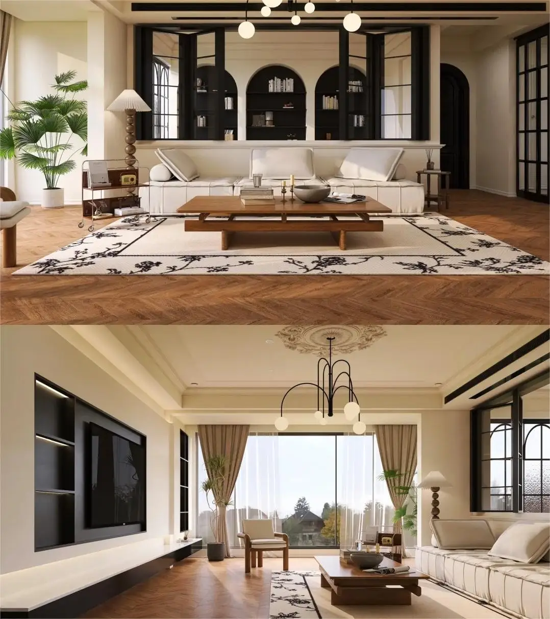 Free Interior Design Service Foshan High quality  Ceiling High Kitchen Cabinet TV Cabinet and Wardrobe