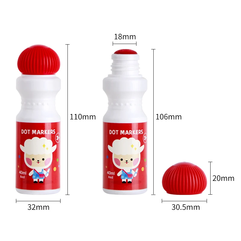 New Educational toys dot painting markers art kit, non toxic kids washable bingo dot marker Pack 12 Activity sheets drawing toys