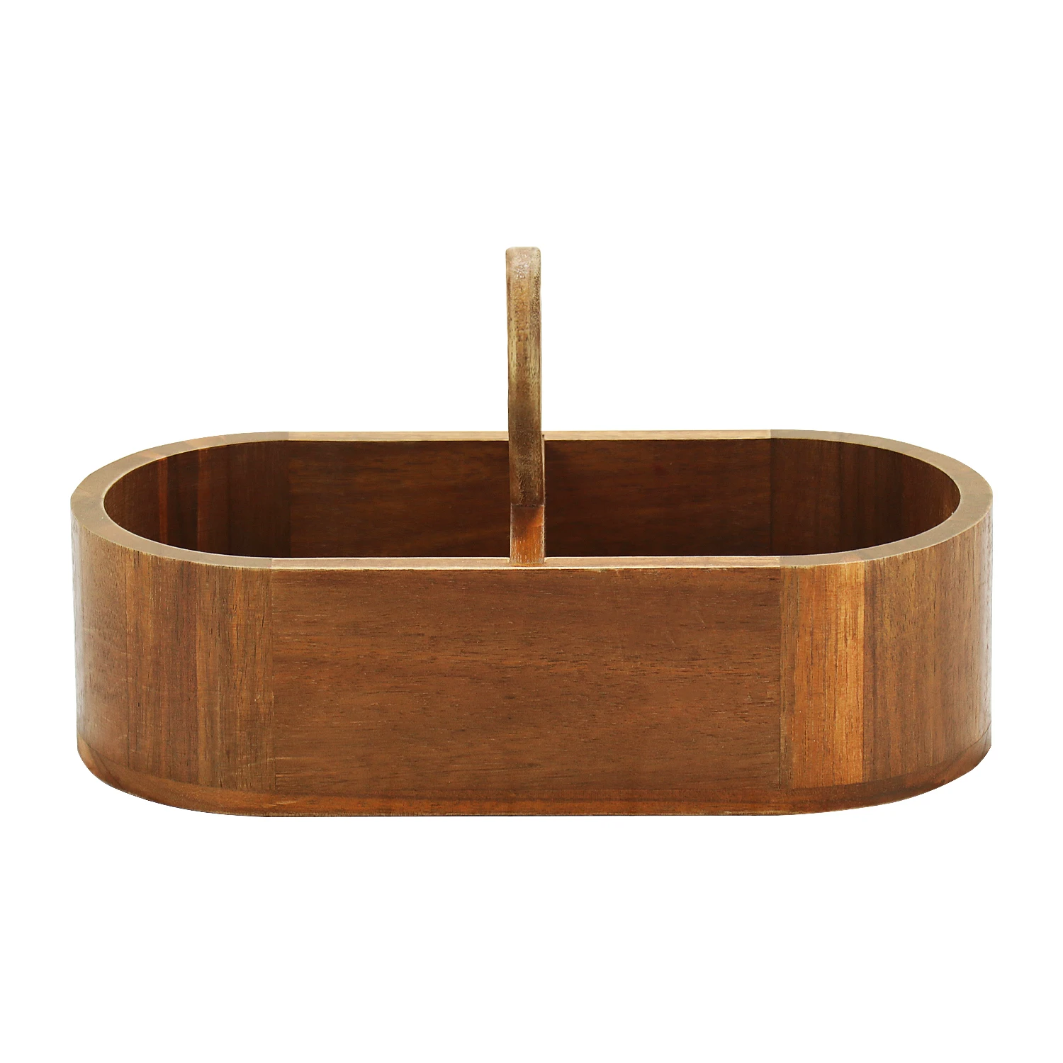 FSC&BSCI Acacia Wood Display Tray Box, Rustic Style for Food, Pastry, Fruit