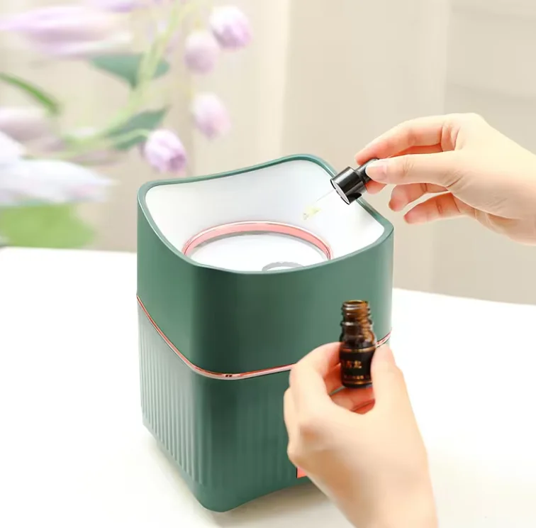 Aromatherapy Humidifier ultrasonic diffuser humidifier Nano Haze Meter white light and warm light Humidifier