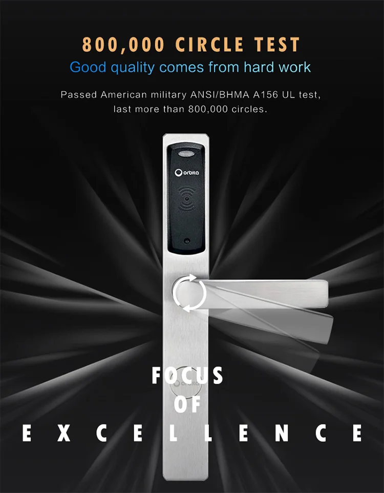 Orbita smart handle intelligent electronic outdoor fingerprint door smart lock smart lock