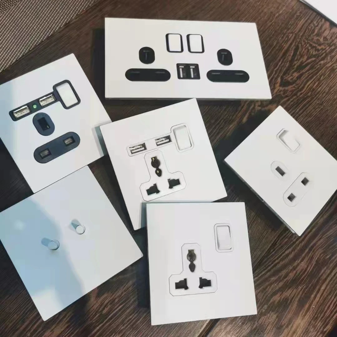 220V 10A white metal Brass toggle wall switch  vintage light switch