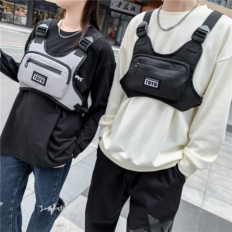 Lightweight Chest Pack Water Resistant Running Pack Phone Holder For Workouts Running Backpack Vest chest bag