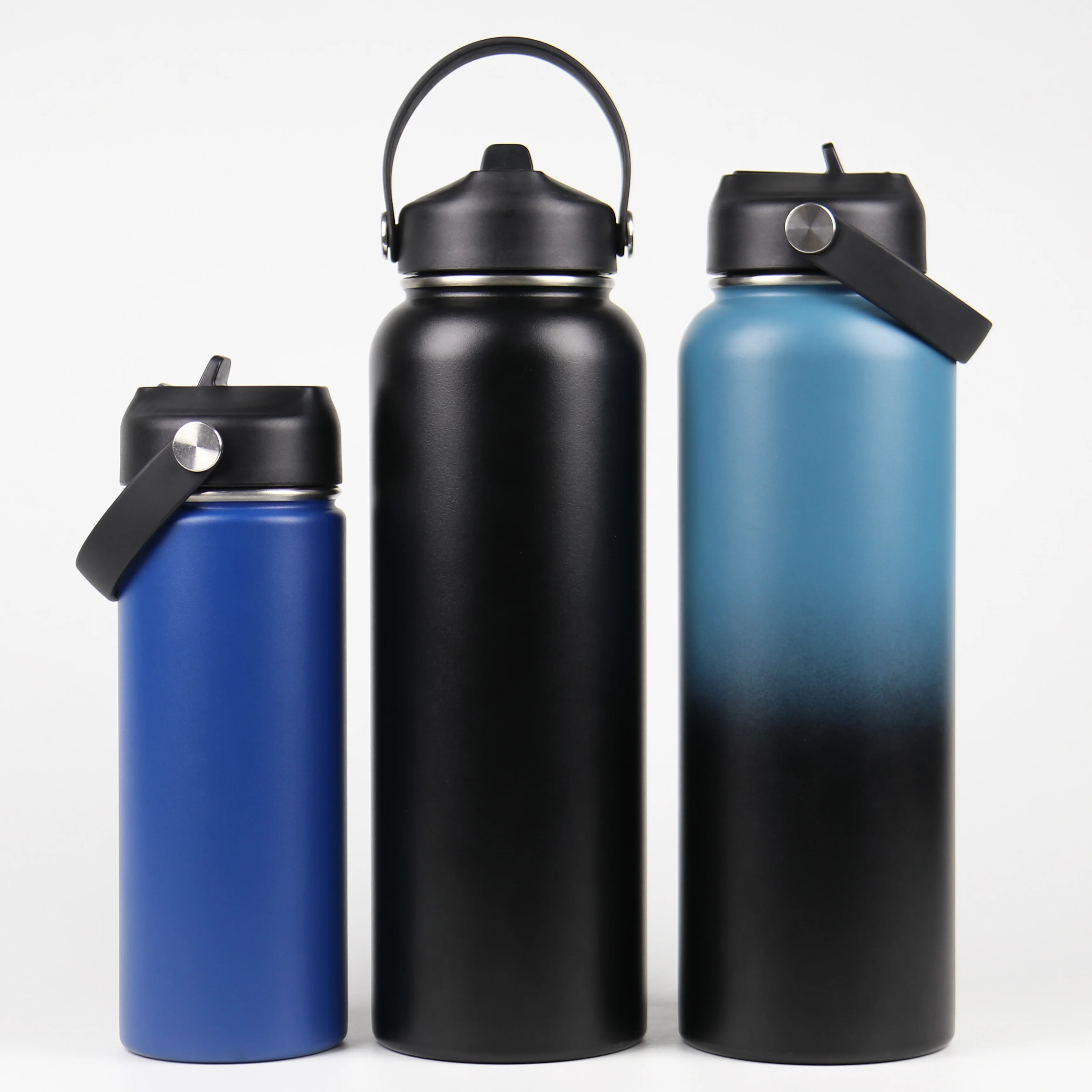 Gym Sport Double Wall Vacuum Flask Insulated Stainless Steel Drink Water Bottle With Custom Logo