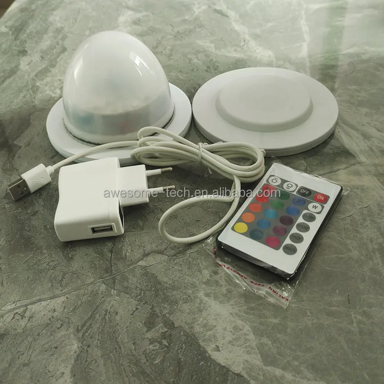 Wireless Induction Charging Led Light Base Rechargeable Battery Powered LED Furniture Fixture Replacement Spare Lights