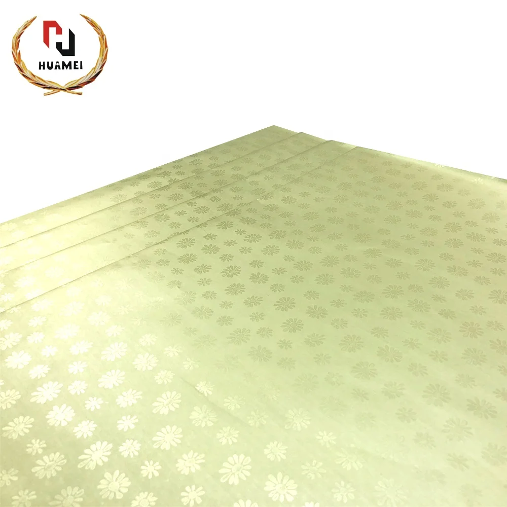 
Golden Flower embossed aluminum foil composite paper chocolate candy aluminum foil 65g manual / automatic wrapping paper 