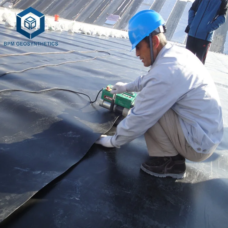 1.5mm Geomembranas Heavy Duty Plastic Irrigation Pond Liner HDPE 2 mm Geomembrane Sheet Pond Liner for Dam Reservoir