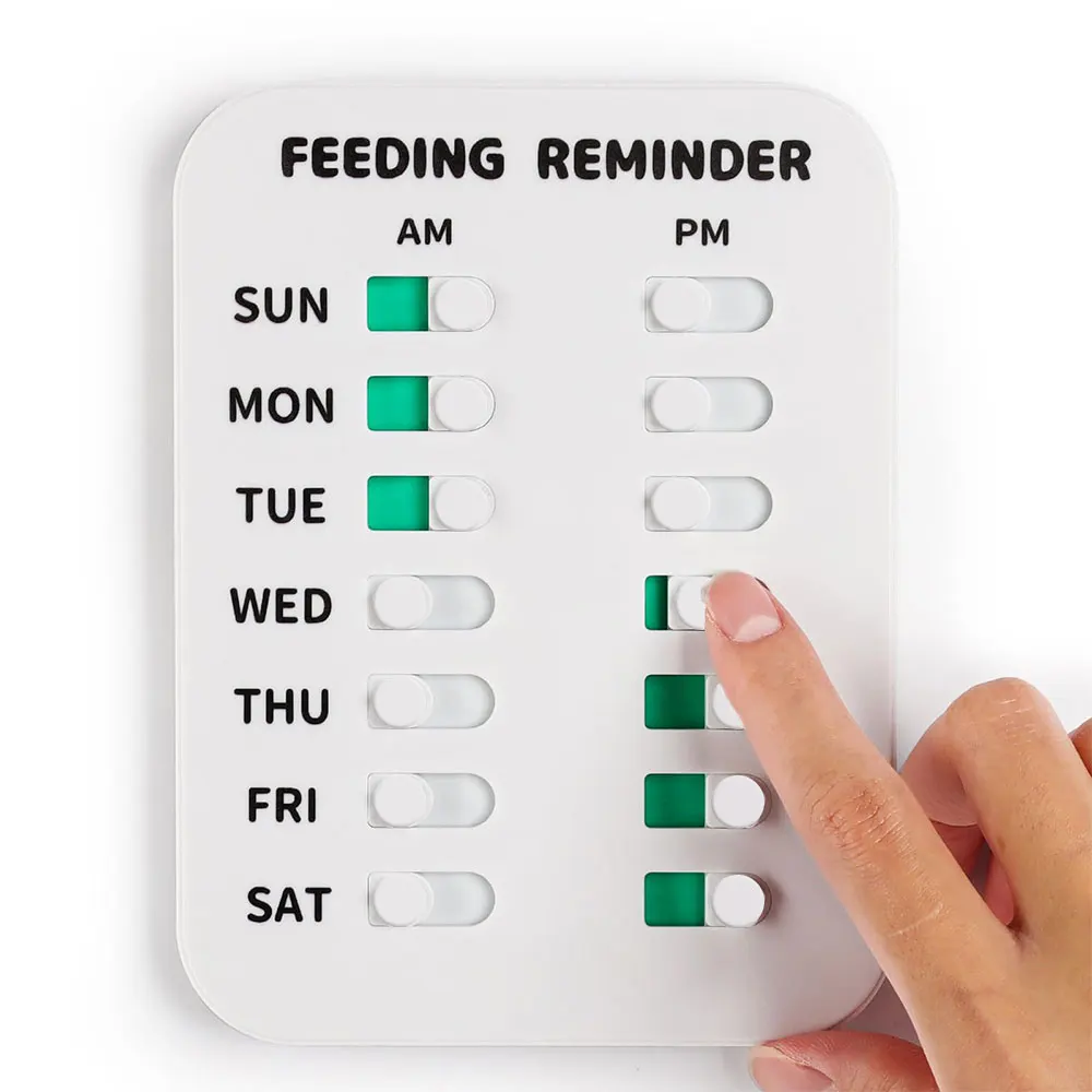 SUNNUO Pet Feeding Reminder Magnetic with Double Sided Adhesive