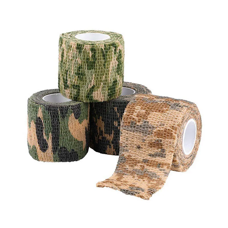 5 см x 4,5 м камуфляжная Спортивная бандажная лента для лесных охотничьих запястий пальцев коленей до лодыжки