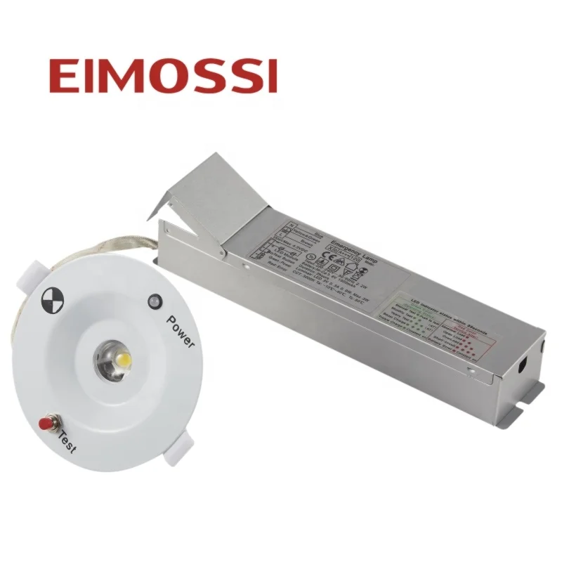 Steel sheet recessed mounted led non-maintained led emergency downlight navigation emergenci spot