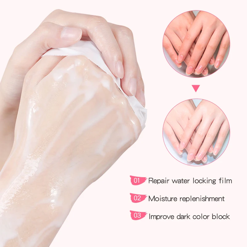 OEM ODM SADOER Tender Smooth hand Water Replenis Moist Soft Whitening Hand Mask