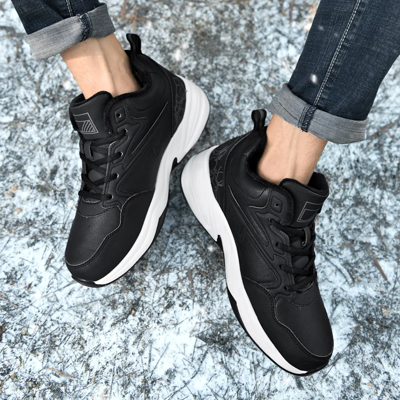 New style plus velvet warm cotton shoes wear-resistant running walking basketball casual sneakers
