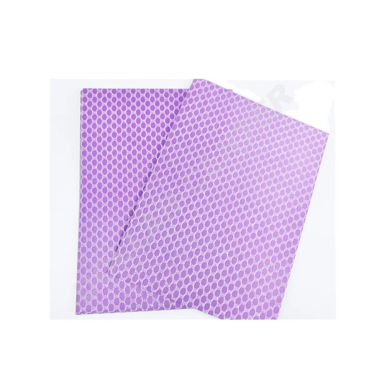 10pk greeting card hand make wholesale purple holographic paper set