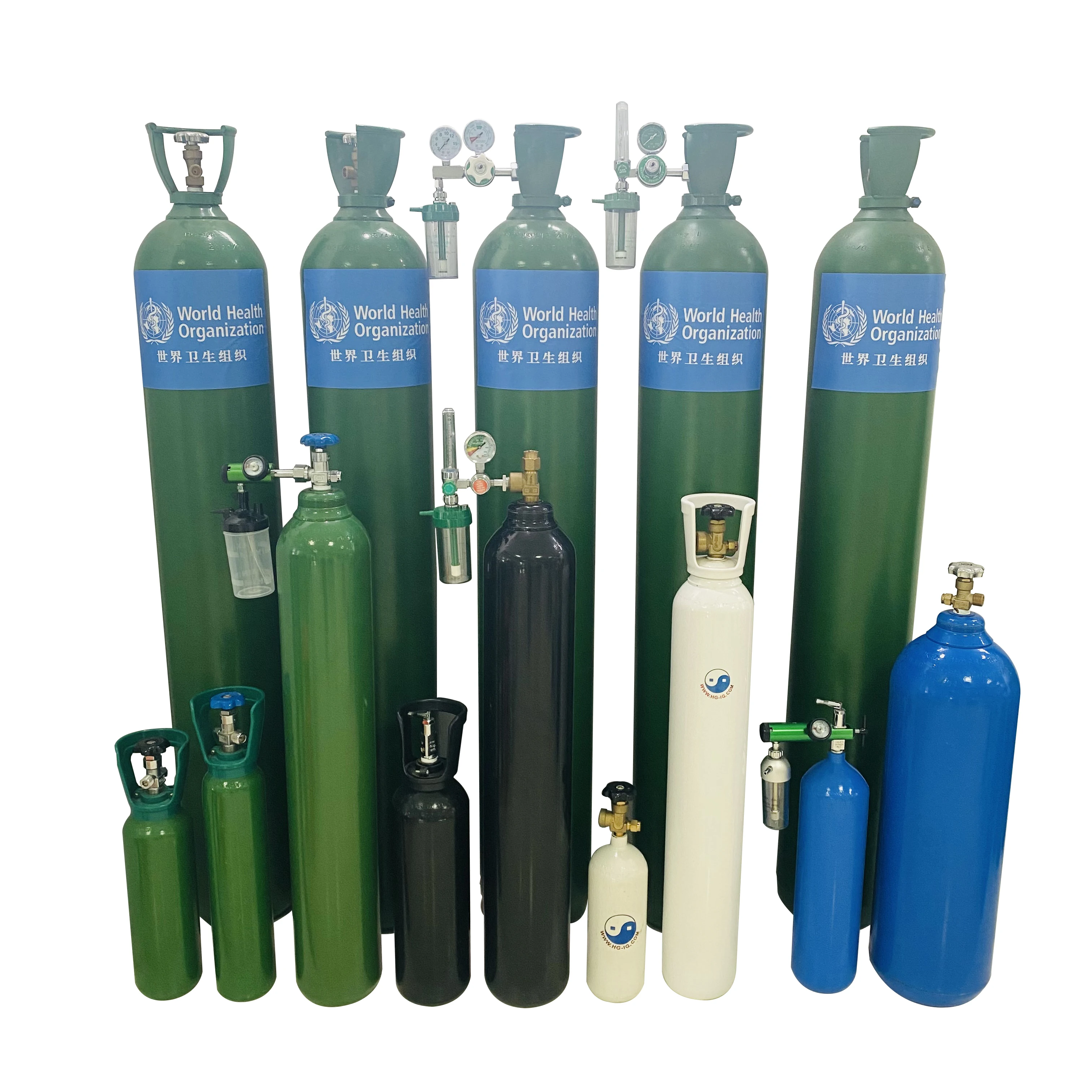 Medical 50L Hospital Oxygen Tank 200Bar Oxygen Cylinder Price High Pressure Steel Gas Cylinder