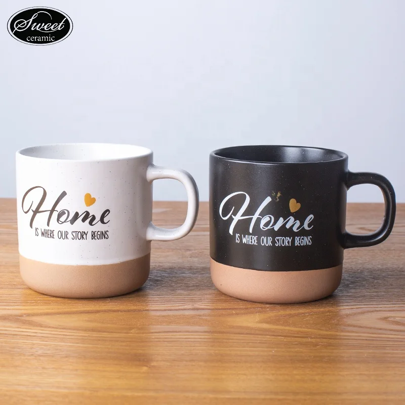 Nordic  Ceramic Coffee Mugs Porcelain Cup with golden logo  for Hot Cold Drinks Coffee Tea cup Cocoa Juice for Business Gifts