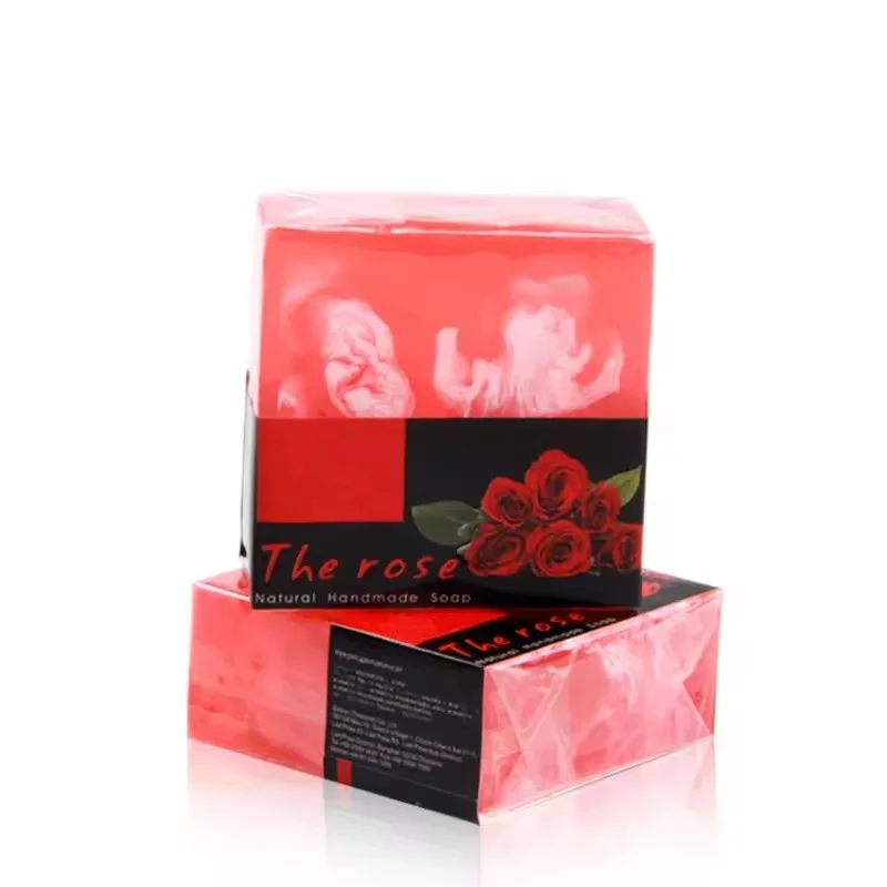100g rose essential oil soap with label moisturizing and degreasing cleansing soap bath soap wholesale
