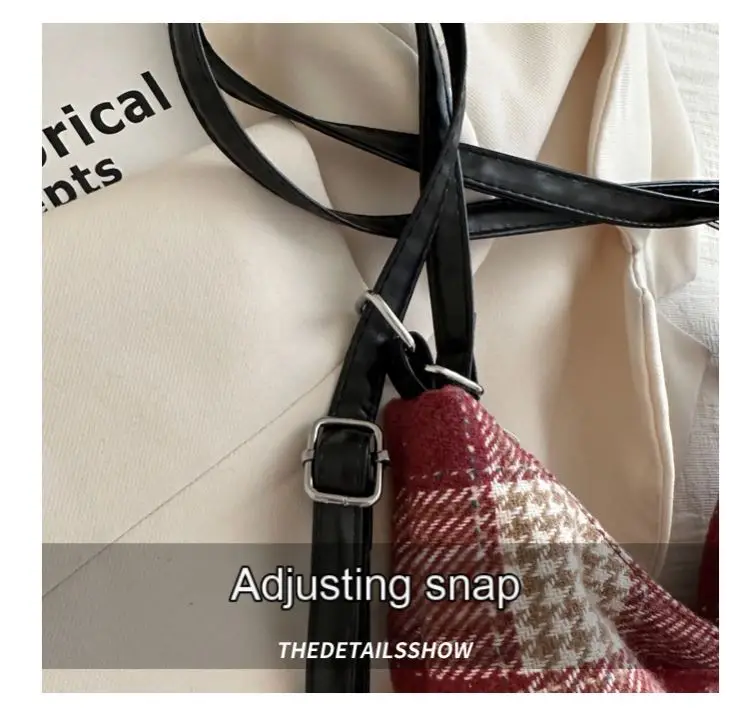 Luxurious and high-end large-capacity plaid tote bag for women 2024 new fashion single shoulder backpack