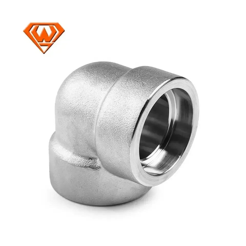 Stainless Steel High Pressure Hydraulic Hose 90 Degree Pipe Socket Welding Elbow