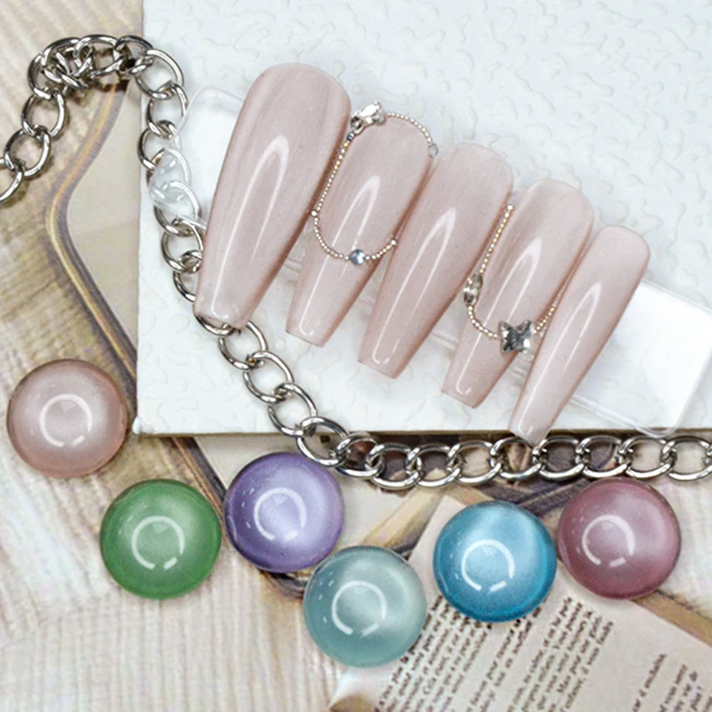 New Arrival Salon Beauty High Glossy Cat Eye Gel Set Super White Light 15ml Cat Eye Nail Gel Polish