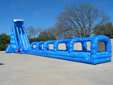 055Mm Tarpaulin Pvc Tarpauline Material Inflatable Slide 1000 Ft Slip N The City Street Water 0.55Mm Vinyl Dolphin With Ball Pit