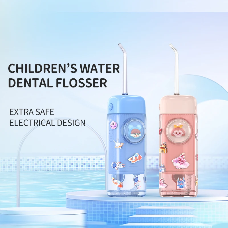 Portable Children Teeth Clean Water Pick Wireless Oral Dental Irrigator Mini Water Dental Flosser For Kids