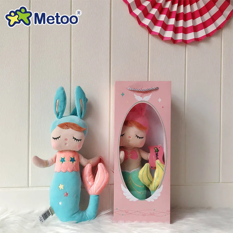 Metoo 2023 Hot-selling High Quality PP Cotton  Cute Plush Stuffed Baby Doll Angela Baby For Newborn Gift