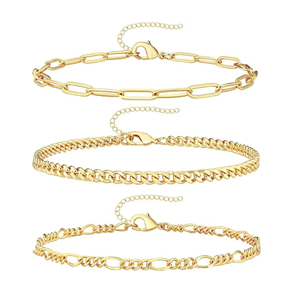 Stainless Steel Anklets for Women Gold Color 18k Anklet Jewelry Waterproof Summer Beach Jewelry Wholesale Price