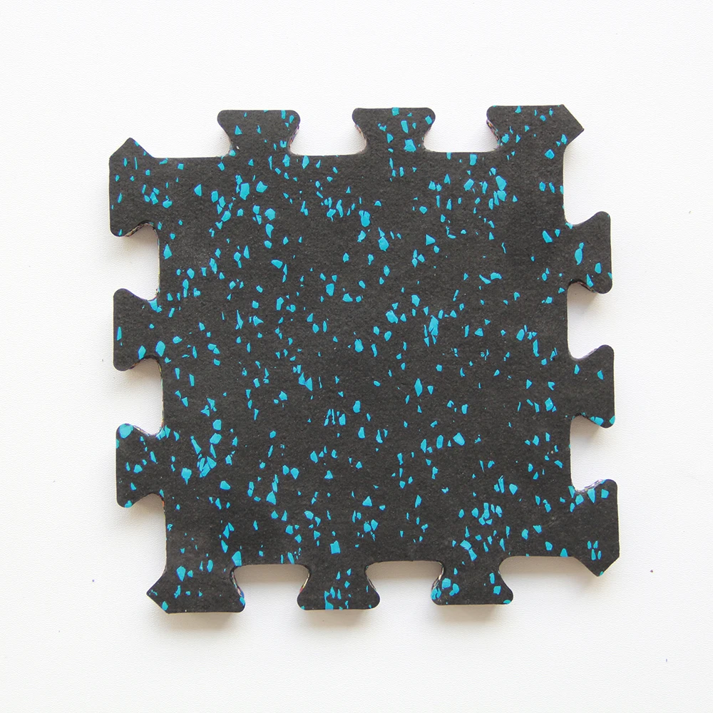 
20mm commercial anti slip fitness heavy duty interlocking gym EPDM rubber flooring tiles 