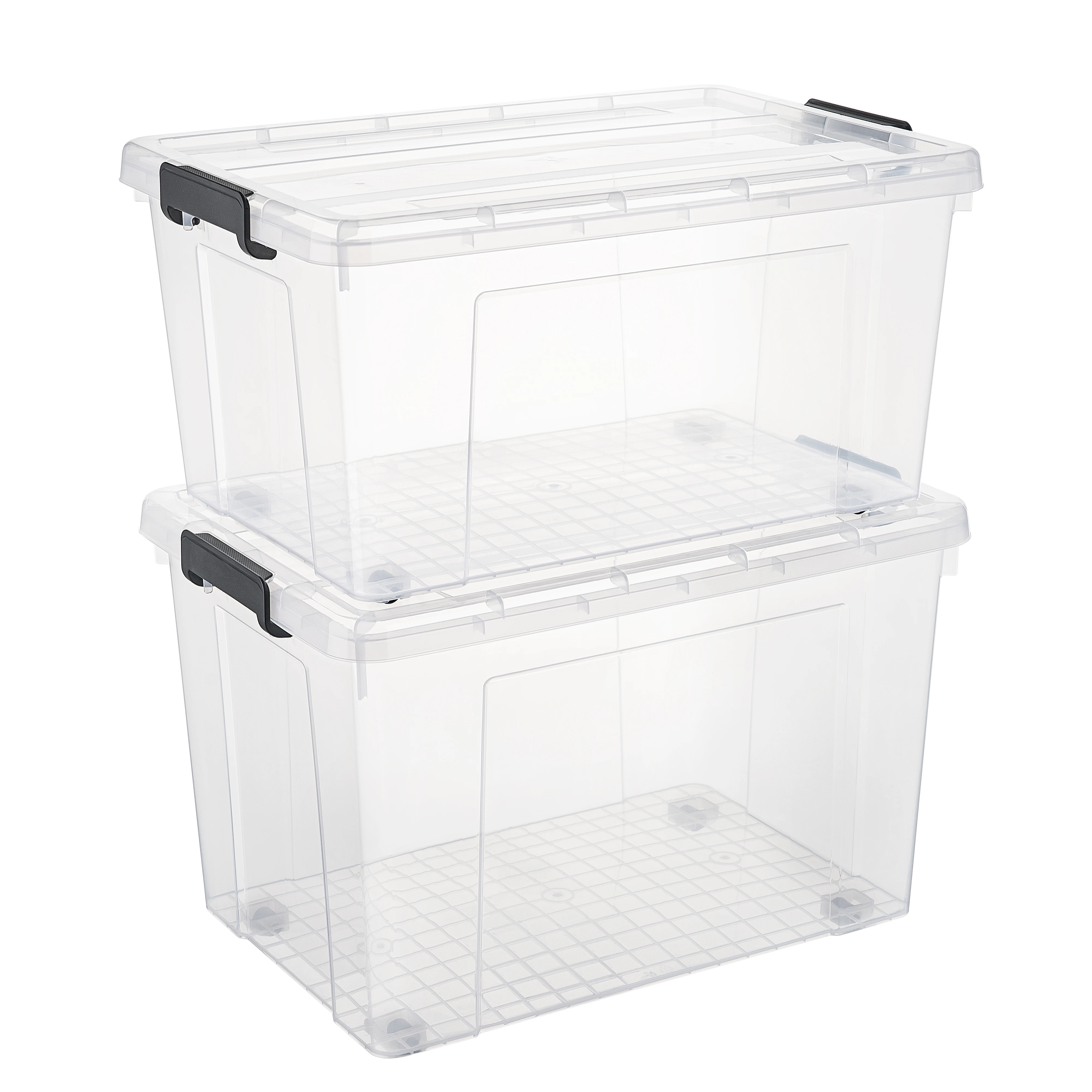 80L or 105L Large box clothes storage plastic storage bins Multi functional storage container Furniture supplies