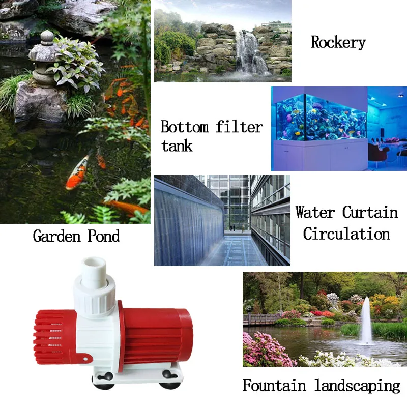 24V silent dc submersible water pump for aquarium make wave