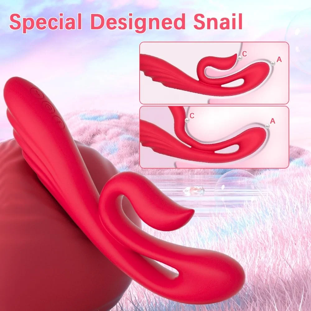 APP Control G Point Nipple Clitoral Stimulation Swan Vibrator Adults Sex Toys G-Spot Massage Rabbit Vibrator For Women Couples