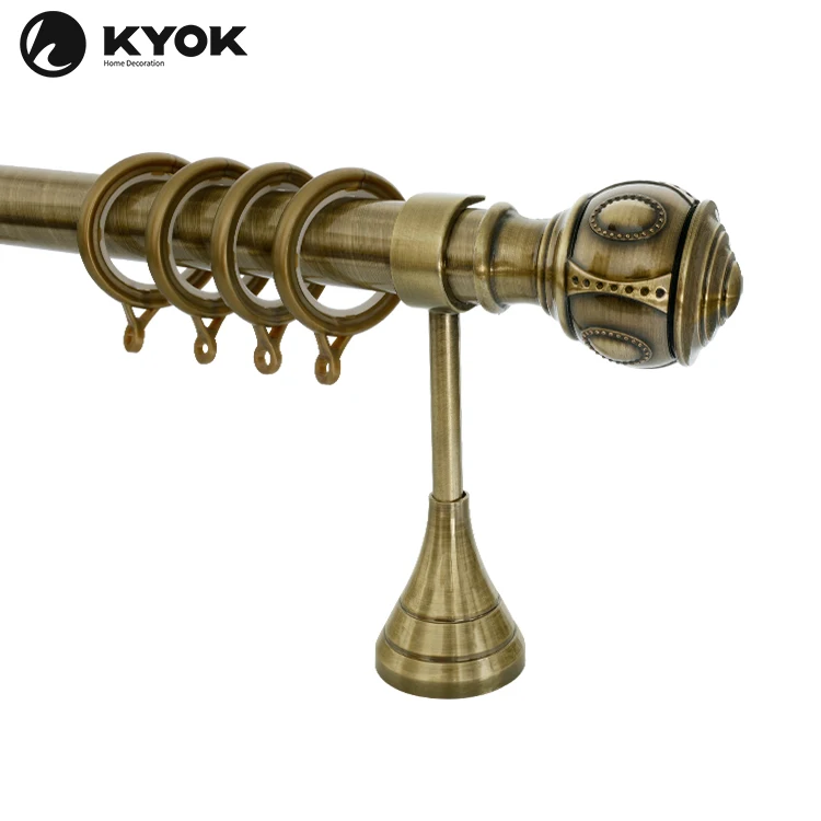 28 MM Curtain Accessories Anti Brass Curtain Rod Set 6 m Curtain Poles for Window Decor