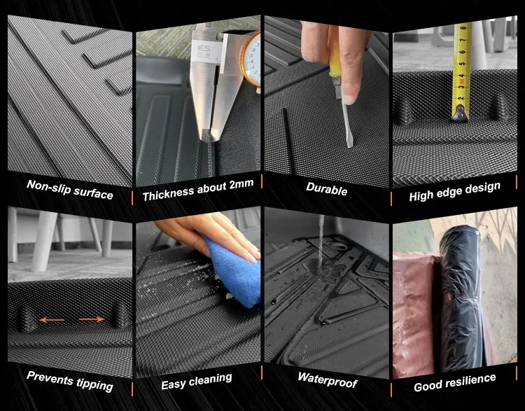 High Quality Durable 3D TPE Rear Cargo Liner Car Trunk Mats For 2020-2023 Renault Dacia Arkana Logan Megane 4 Accessories