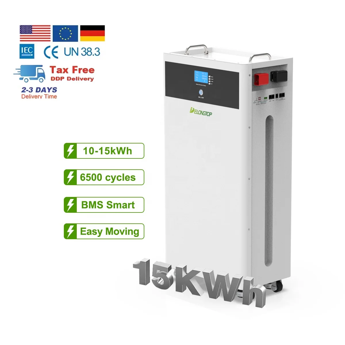 15kwh Battery Pack 48v 15kw Lithium Lifepo4 Battery 300ah Lfp 51.2v Energy Storage Batteries Household Solar System