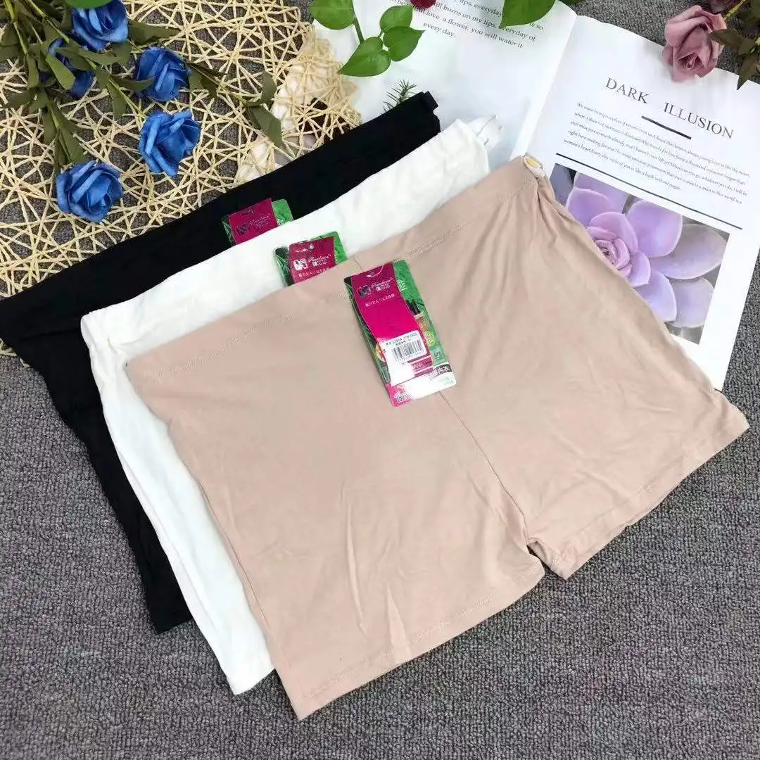 Women Safety Shorts Pants Slimming Seamless Nylon Panties Ice Silk Emptied Boyshort Boxers Girls  Underwear Wholesale