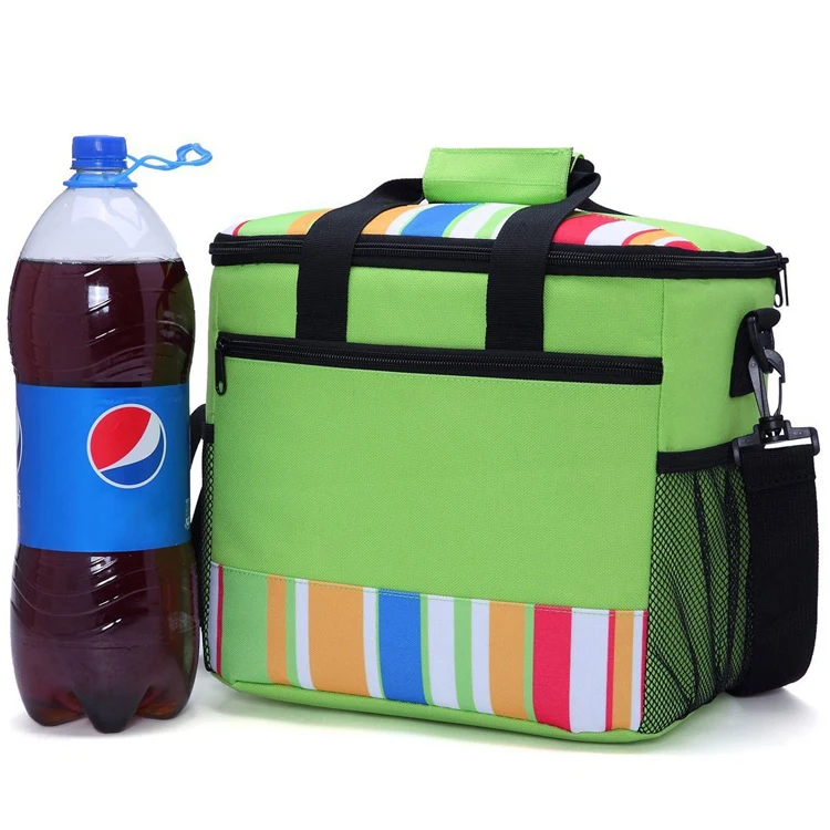 Promotional out door cooling lunch box insulated lunch bag large ice cooler delivery frozen food box with zipper