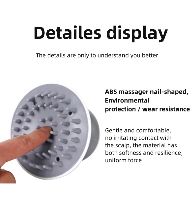 2-1 Waterproof Vibration Portable Kneading Scalp Head Neck Relief Anti-Stress Electric Head Washing & Massager