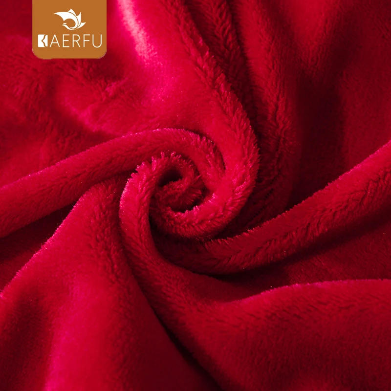 Корейская постельная юбка KAERFU, Красные Свадебные постельные принадлежности, юбки и подушки