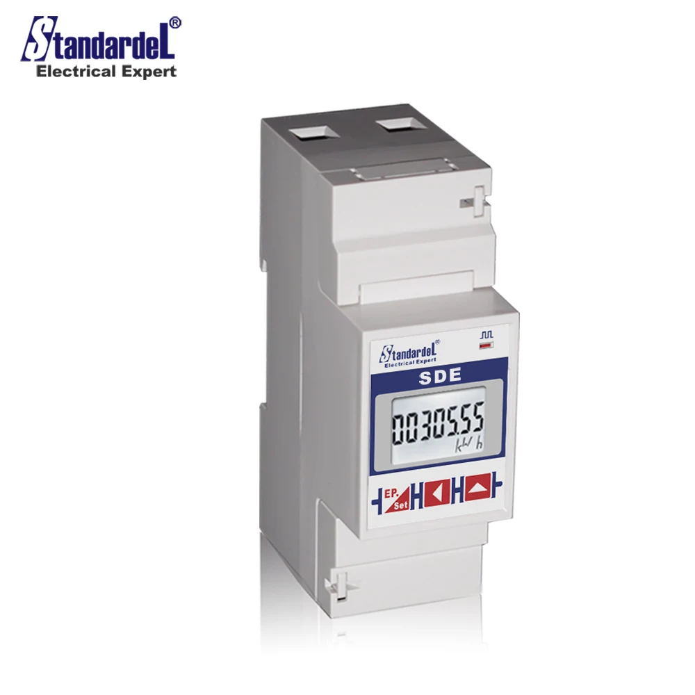 SDE100-1P2W-Multifunction-Bi-directional-Din  Micro single-phase rail meter/RS485/dormitory/shop/wireless installation