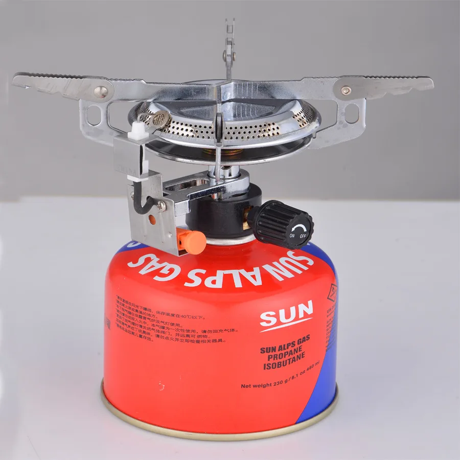 
New arrival one-piece portable outdoor folding mini gas camping stove 