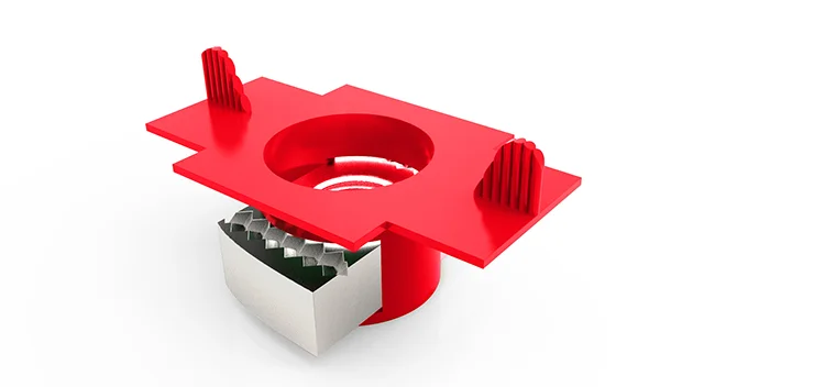 High quality Seismic support system accessories Plastic wing nut for piping support