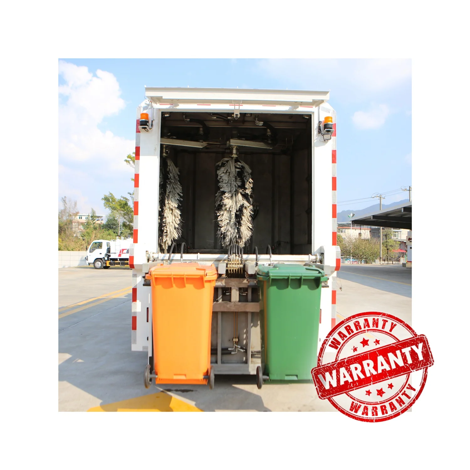 FULONGMA trash bin disinfection washing and cleaning truck