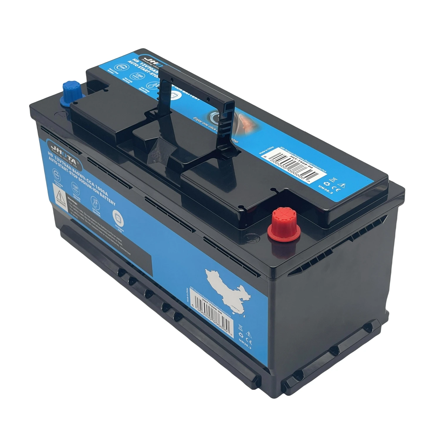 Na+ Sodium ion H9 12V 70Ah Car Battery CCA 1000A Sodium-ion Starting battery to Replace Lead Acid Battery