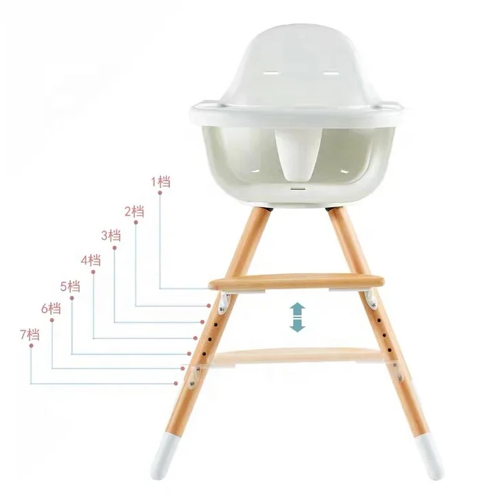 360 degree rotating seat unique baby high chair / baby lazy chair / antique baby high chair wooden