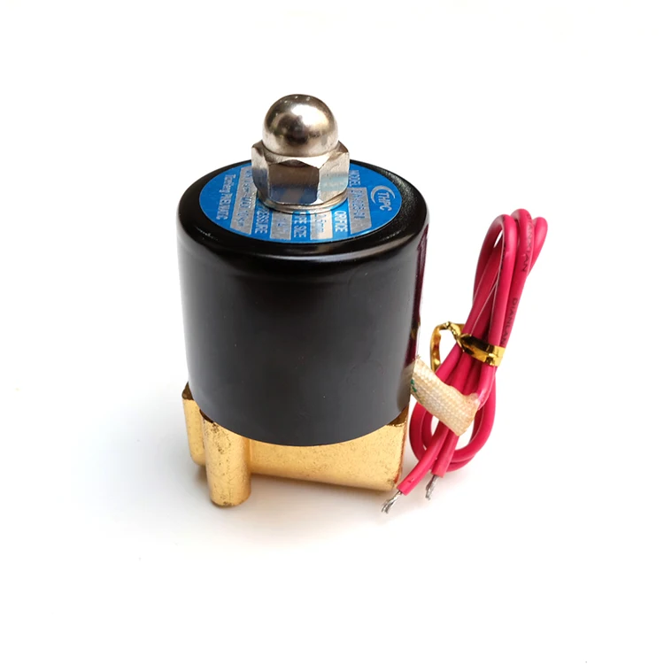 2W normally closed series solenoid valve Low price brass body 2/2 Way 3/4 inch 24vdc gas air solenoid valve