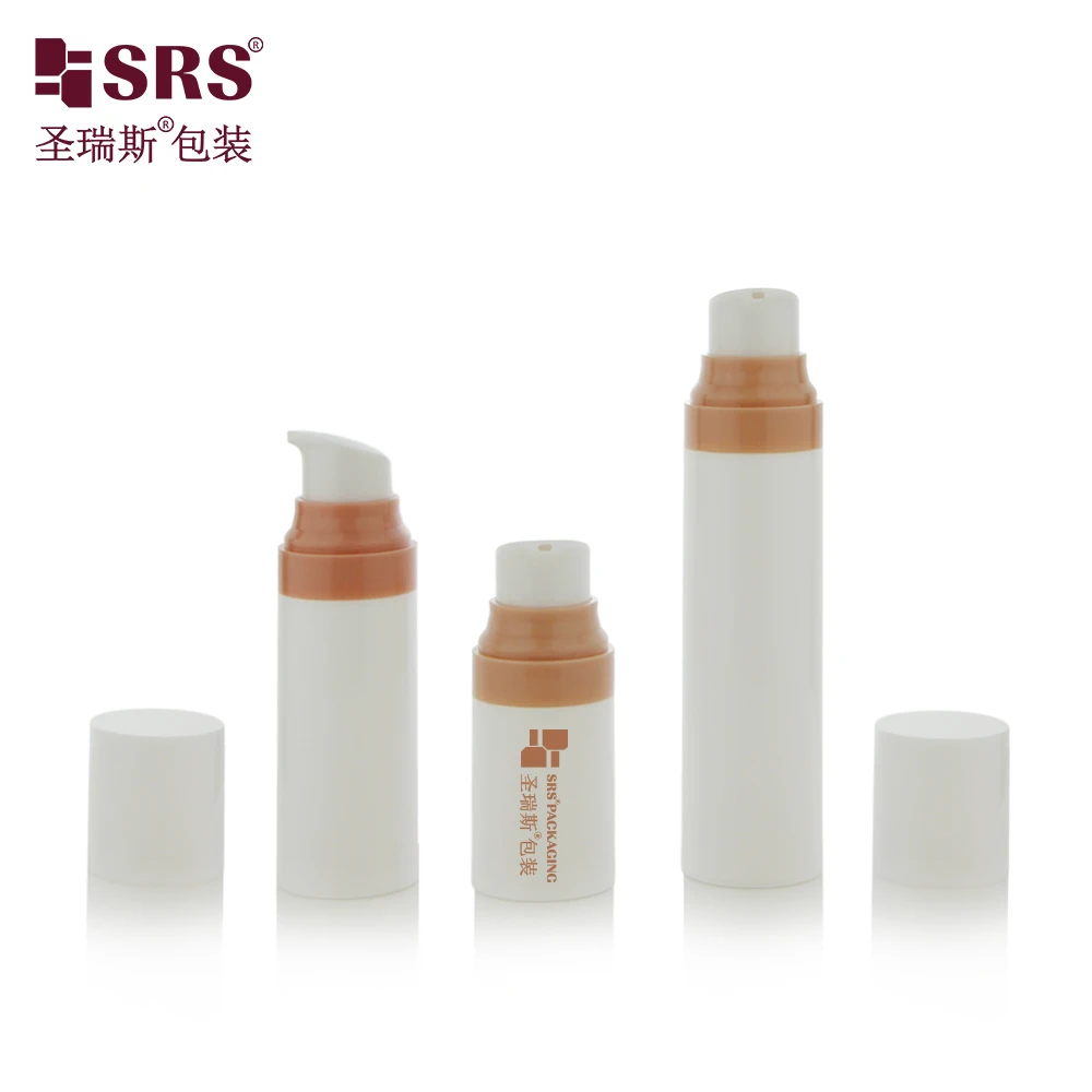 Plastic Luxury 15ml 30ml 50ml Custom Body Cream Bottles Lotion Cosmetic Packaging With Pump