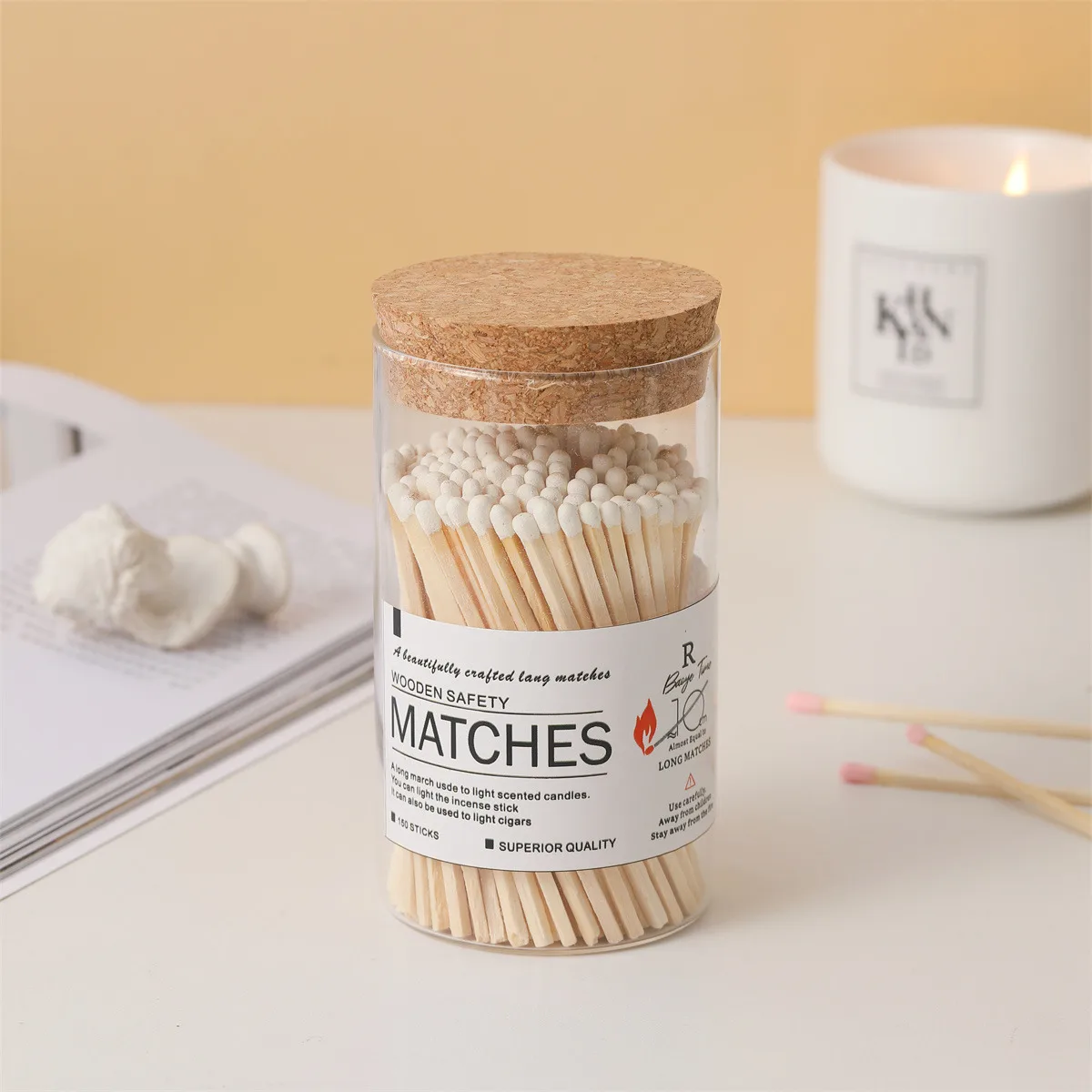 Customized Long Matches Bottled stick matches Special for aromatherapy candles