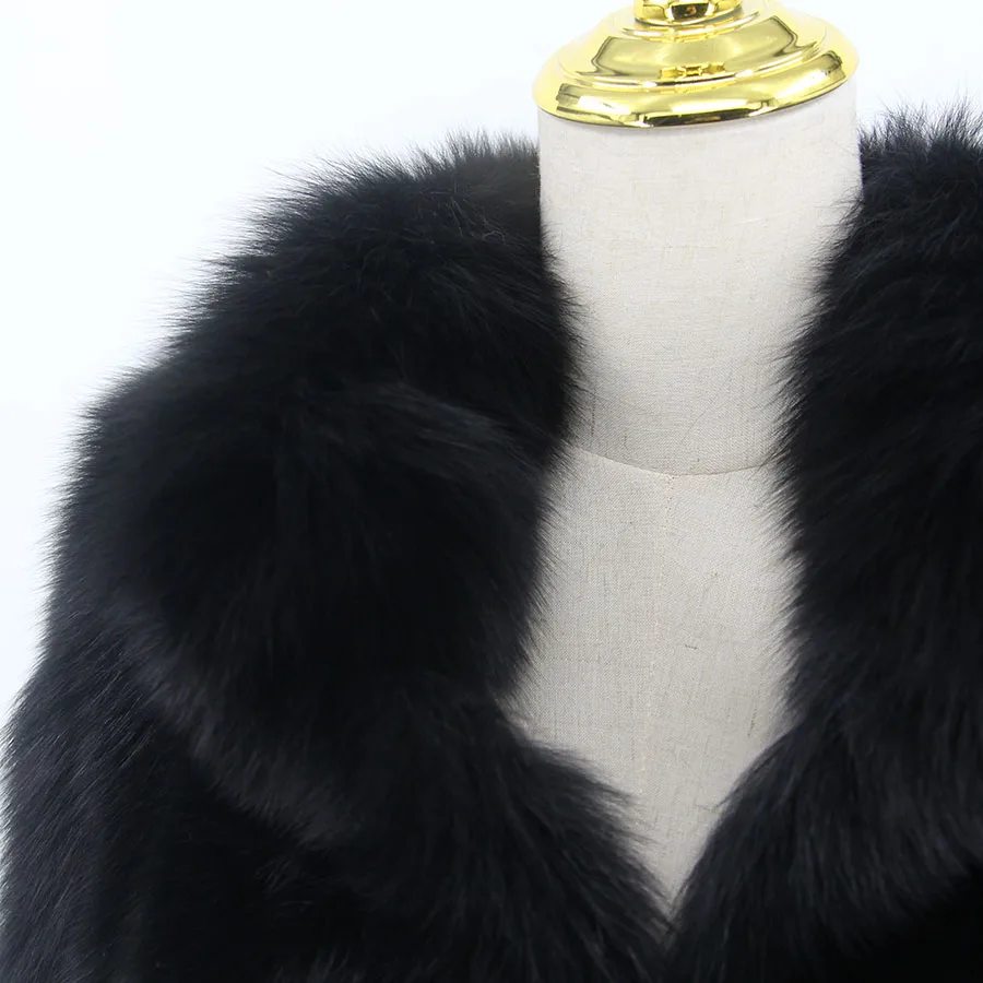 QIUCHEN  QC20117 new arrival women coats winter real fox fur coat natural fur jacket luxury