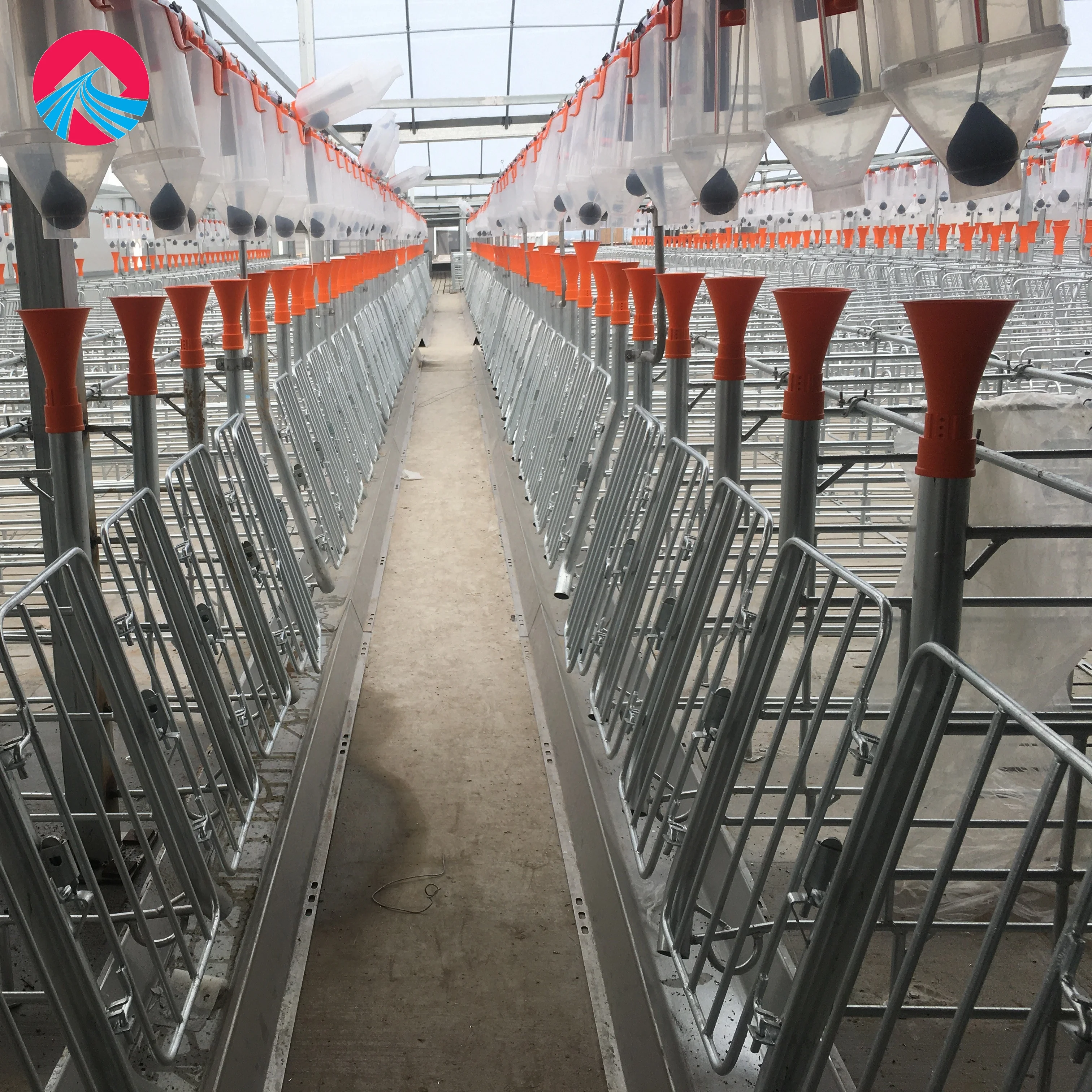 Отделочные ящики ручка для сжигания свиней фермы со стальными конструкциями и